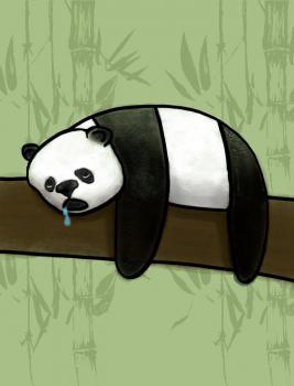 Panda and Bamboo                   